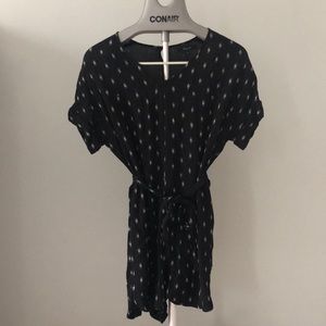 Short sleeve black Madwell romper